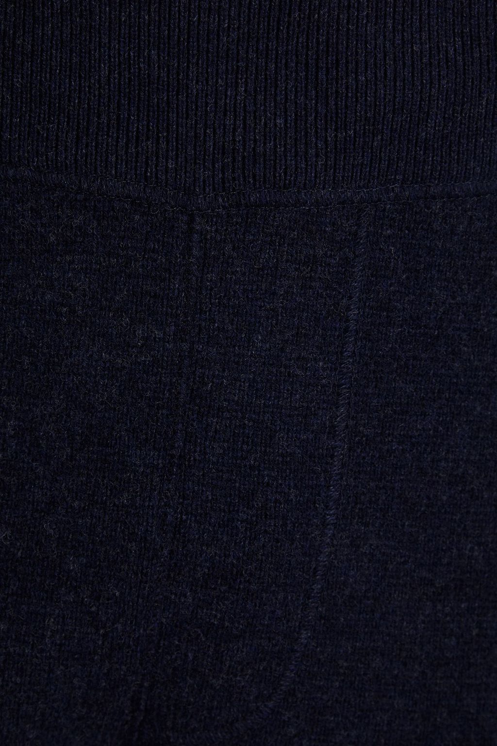 BOTTEGA VENETA Mélange cotton, wool and cashmere-blend track pants