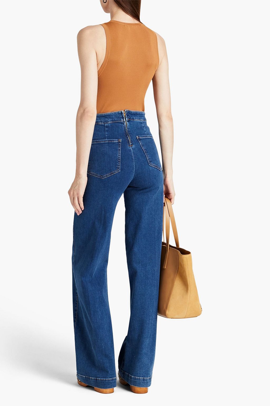 FRAME Sailor high-rise wide-leg jeans