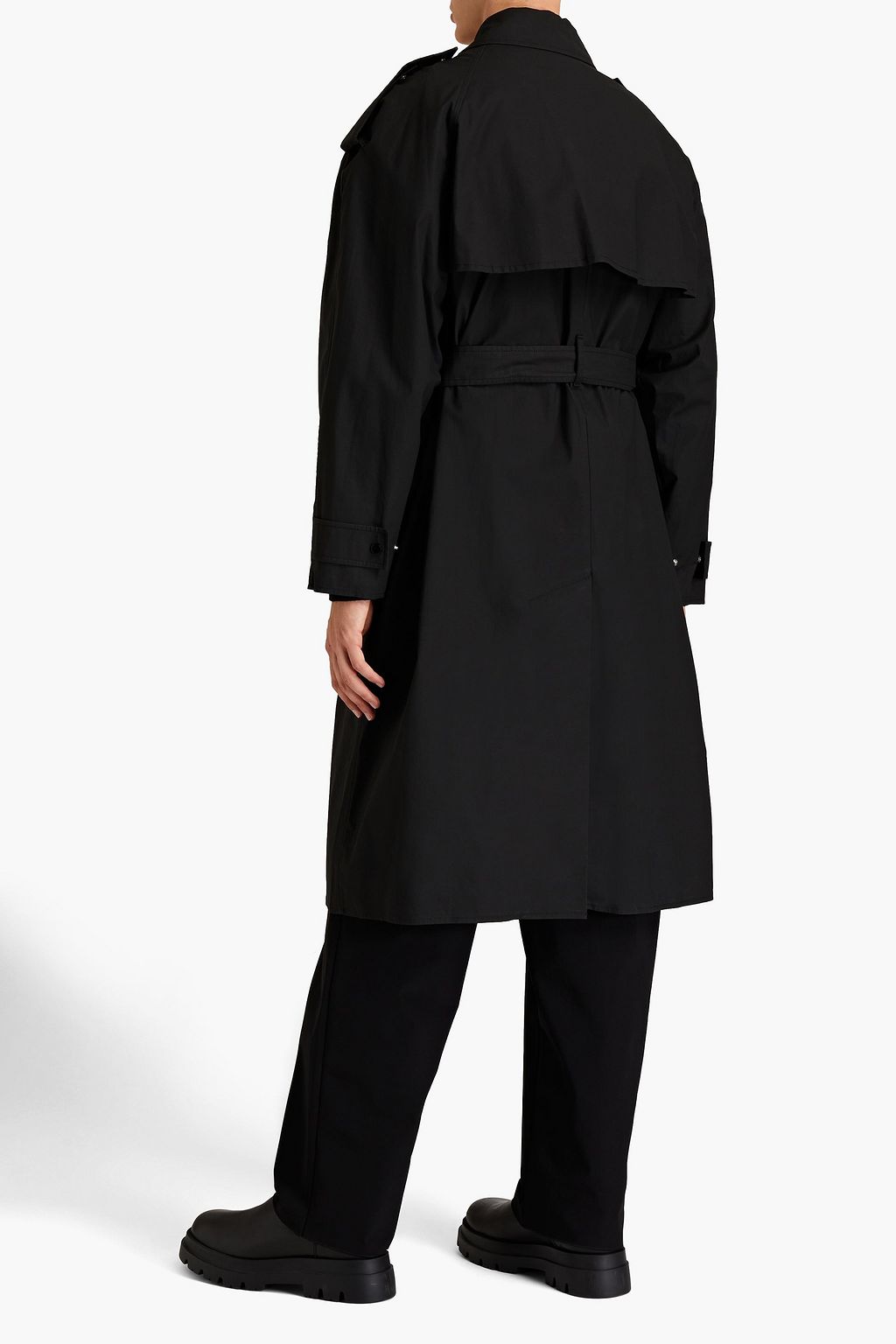 BOTTEGA VENETA Coated cotton-blend canvas trench coat