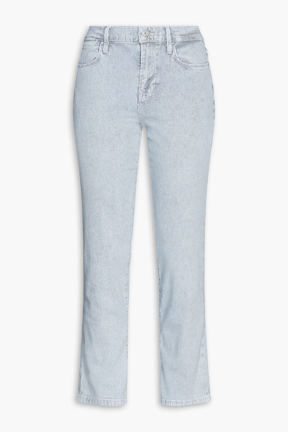 Le High striped low-rise straight-leg jeans