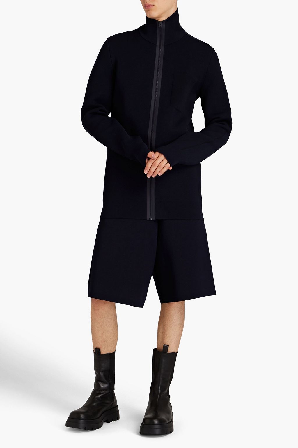 BOTTEGA VENETA Ponte zip-up cardigan