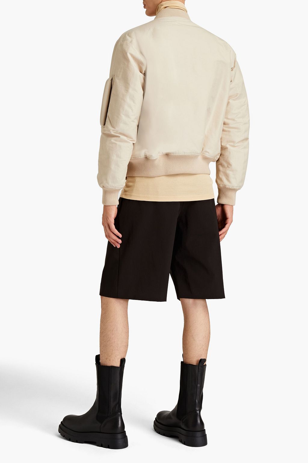 BOTTEGA VENETA Padded cotton-blend bomber jacket