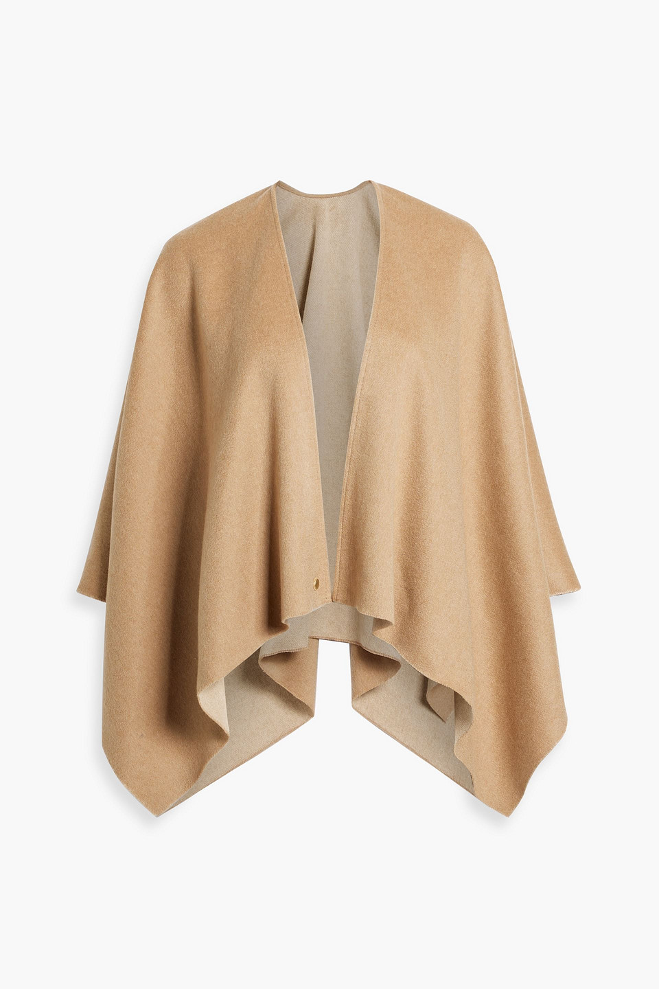 Rag & Bone Reversible Cashmere-felt Poncho In Camel