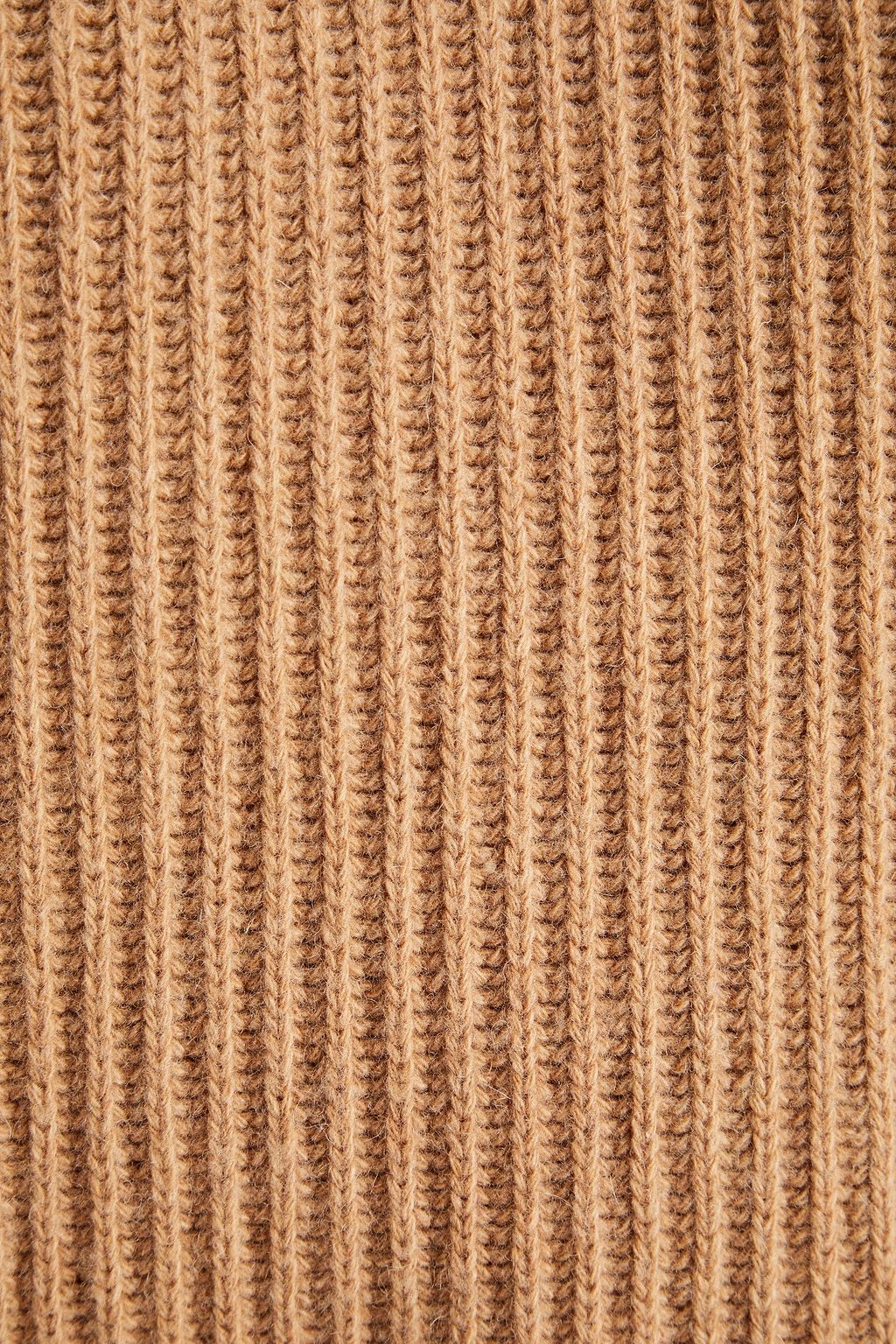 GANNI Ribbed recycled wool-blend turtleneck vest