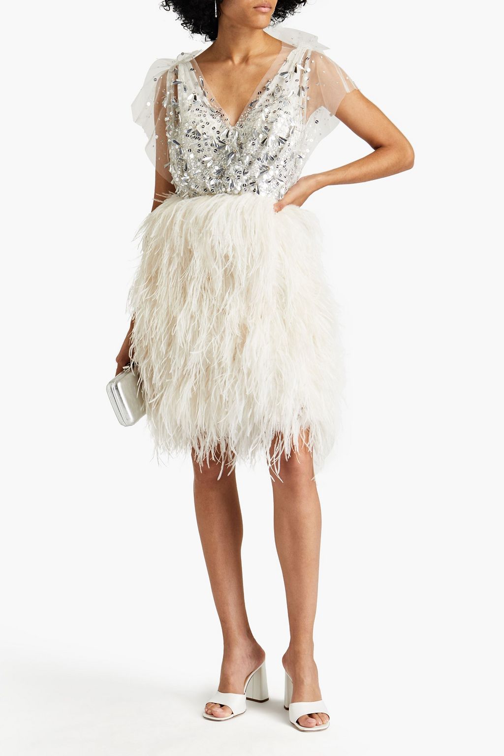JENNY PACKHAM Clara verziertes Kleid aus Tüll