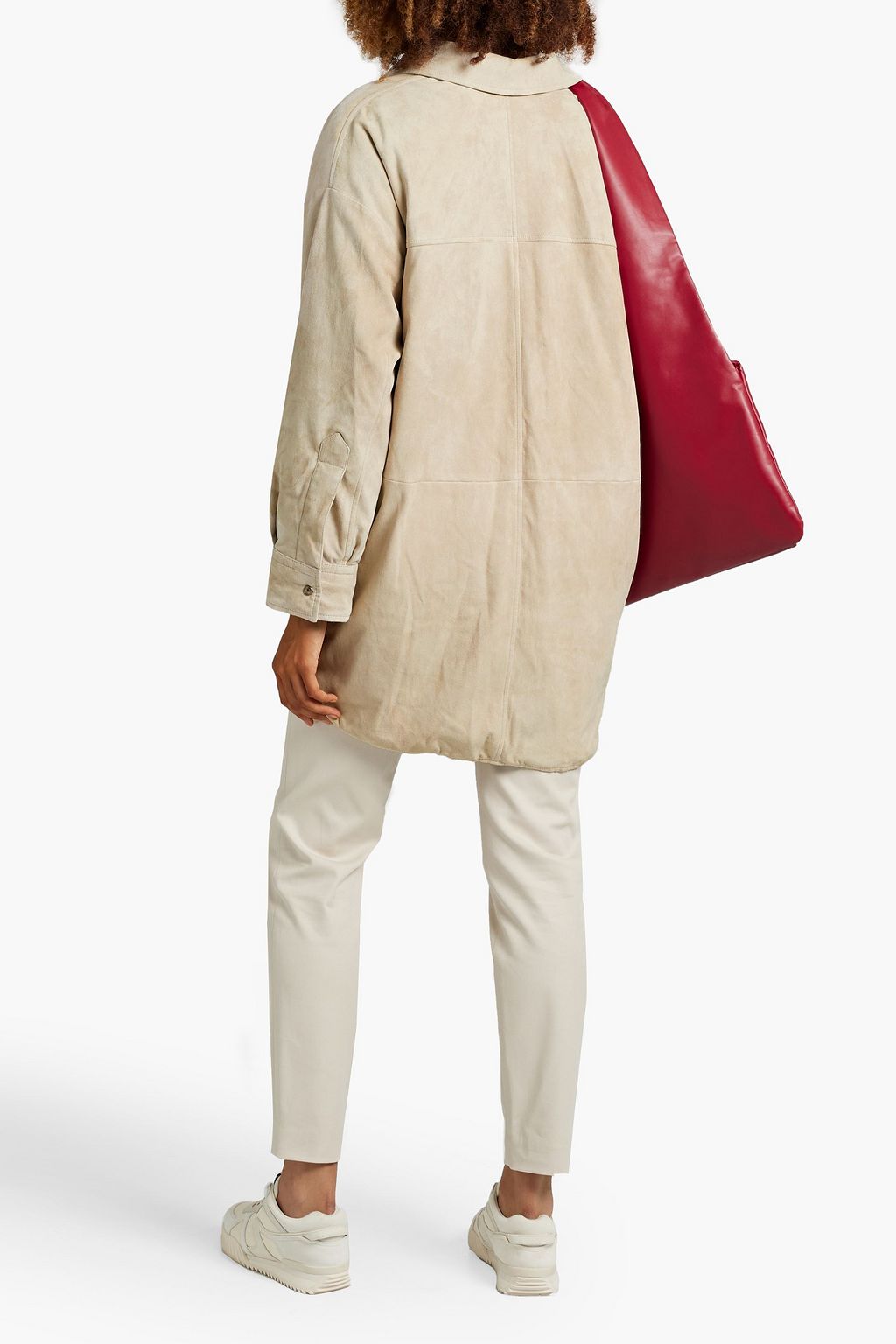 BRUNELLO CUCINELLI 비즈 장식 스웨이드 재킷