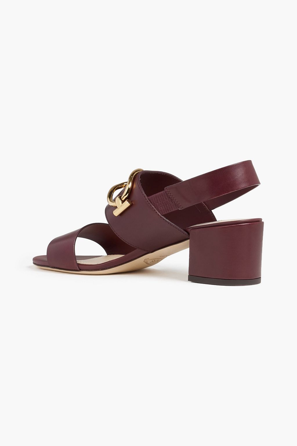 TOD'S Chain-embellished leather sandals