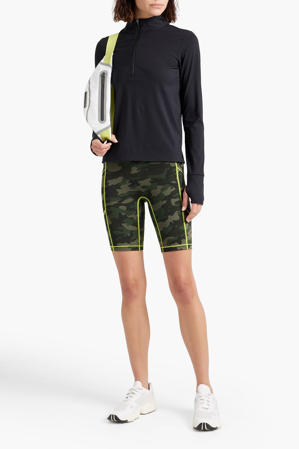 ALL ACCESS Camouflage-print stretch shorts