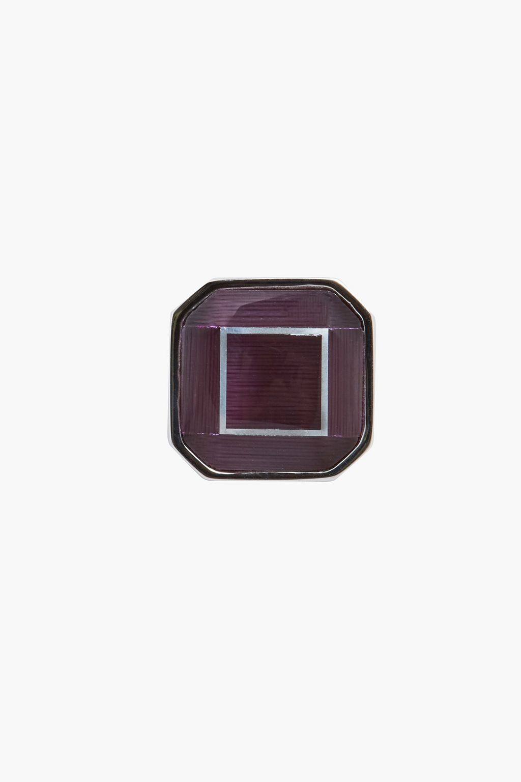 TATEOSSIAN Rhodium-plated stone cufflinks