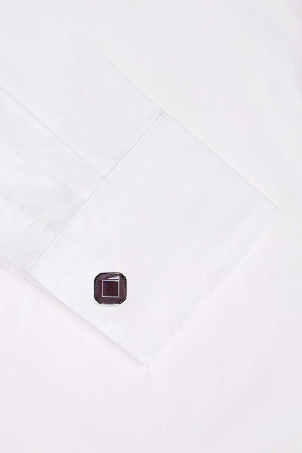 TATEOSSIAN Rhodium-plated stone cufflinks