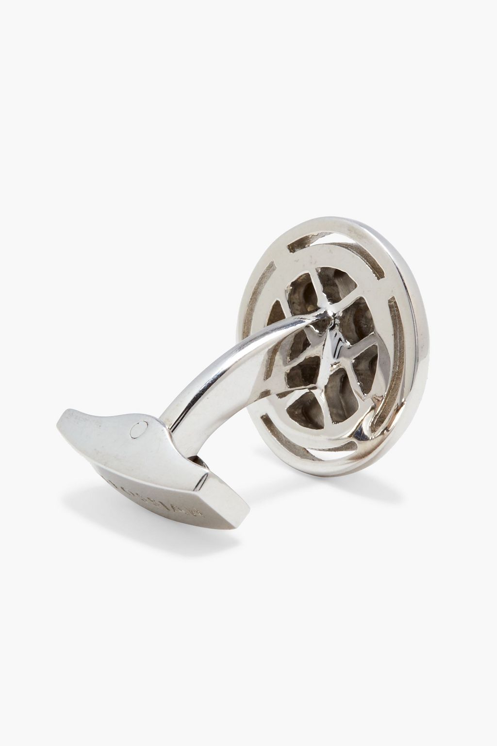 TATEOSSIAN Rhodium-plated sterling silver cufflinks