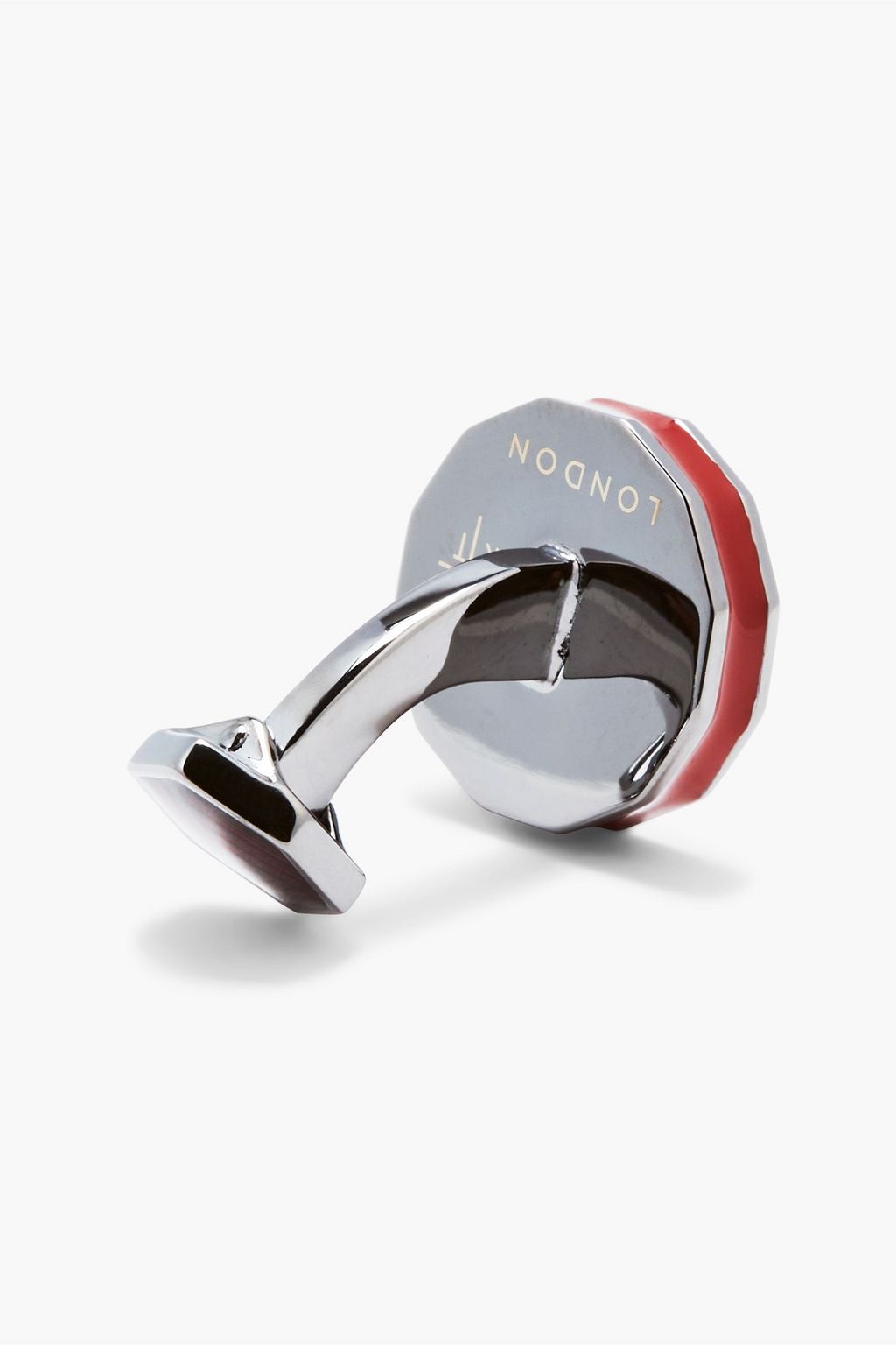 TATEOSSIAN Gunmetal-plated enamel cufflinks