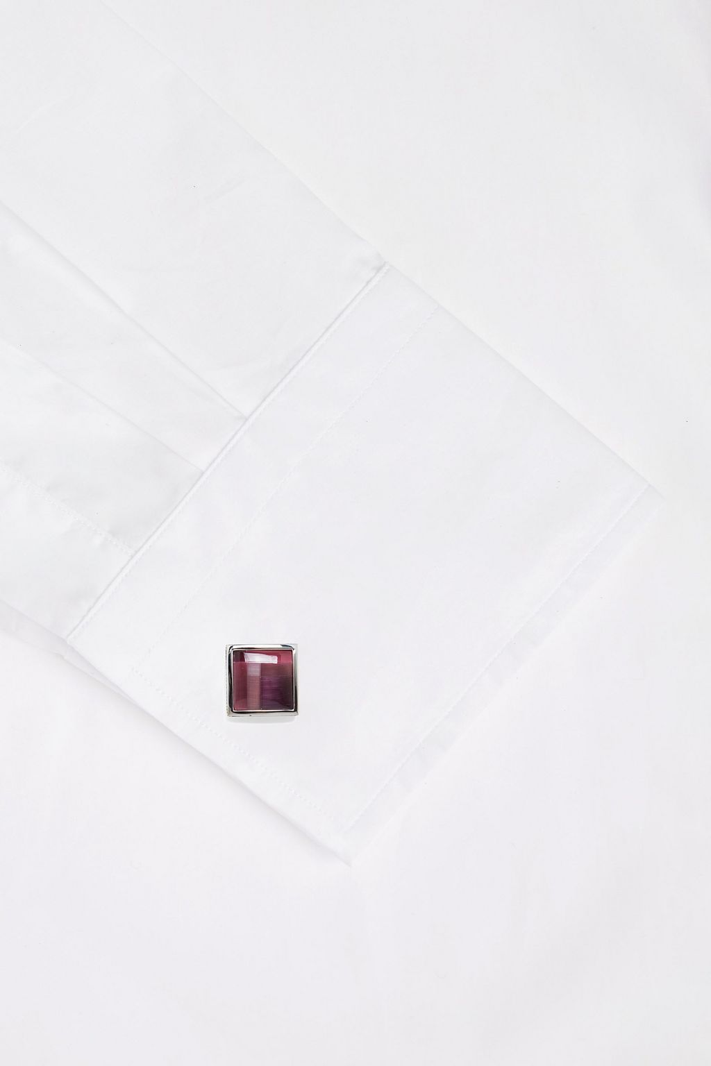 TATEOSSIAN Rhodium-plated stone cufflinks
