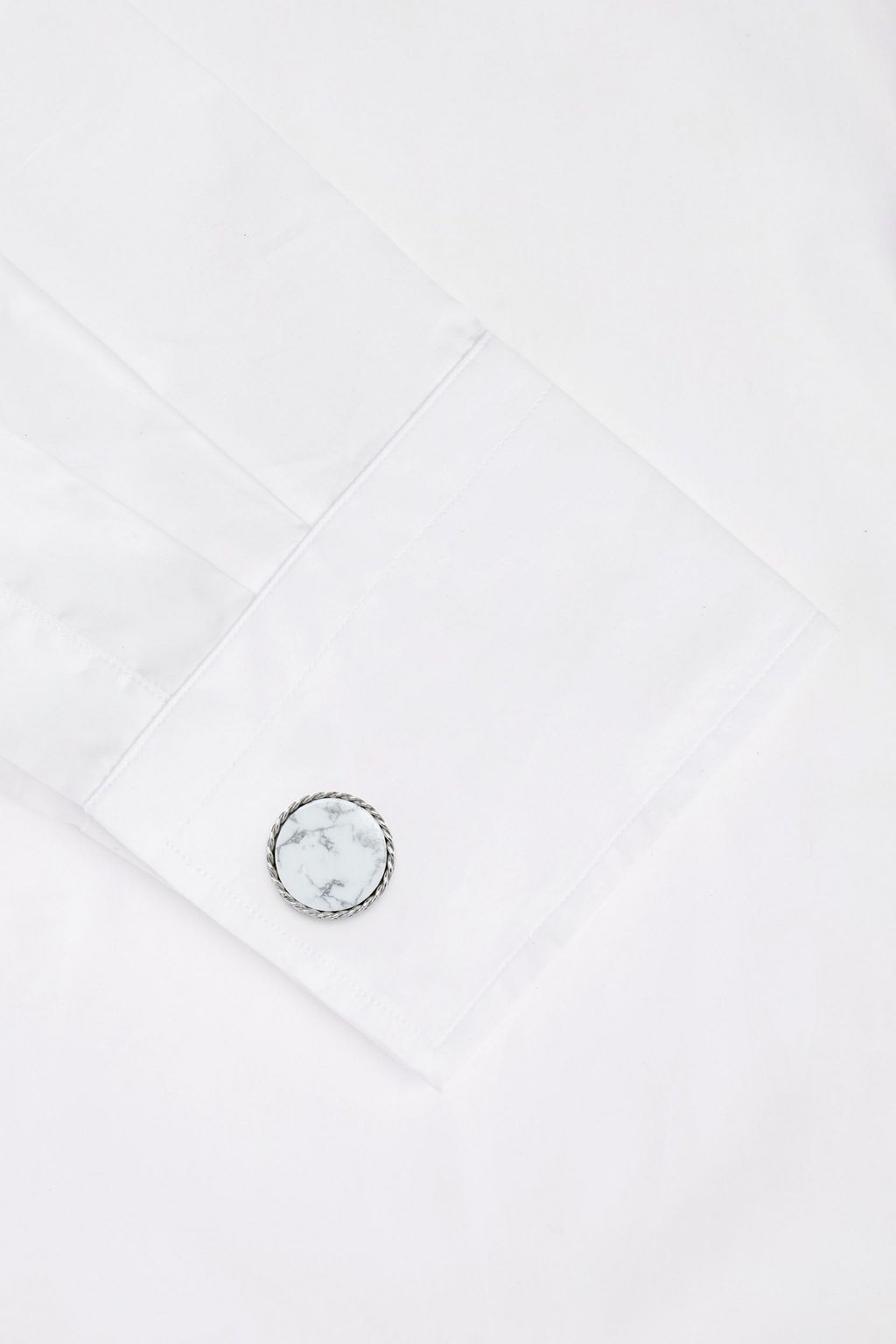 TATEOSSIAN Sterling silver howlite cufflinks