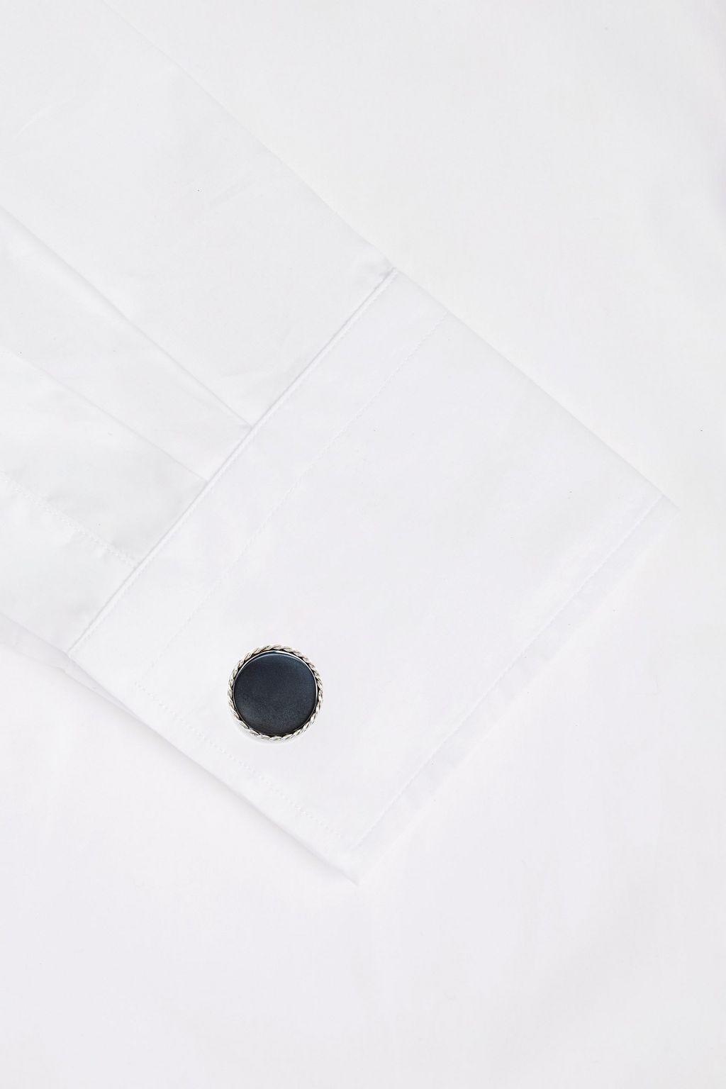 TATEOSSIAN Sterling silver and hematite cufflinks