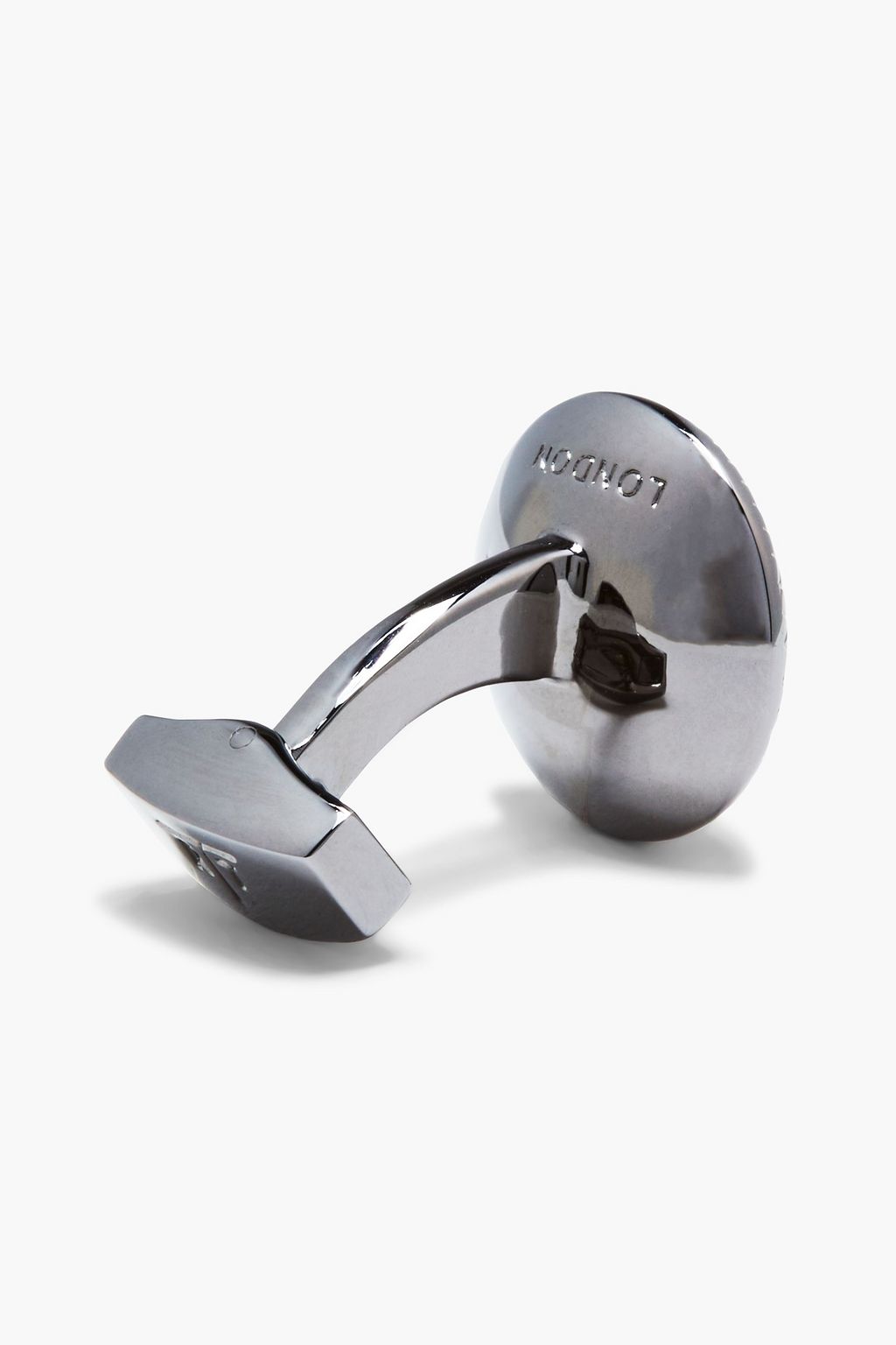 TATEOSSIAN Gunmetal-plated stone cufflinks