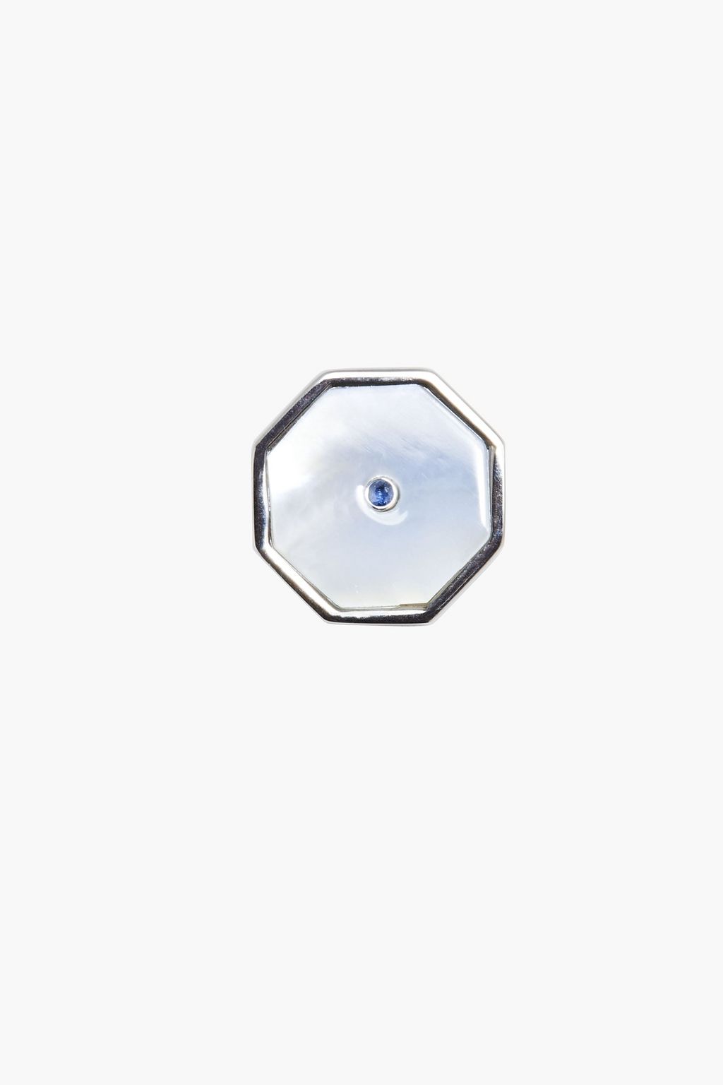 TATEOSSIAN Rhodium-plated, mother-of-pearl and crystal cufflinks
