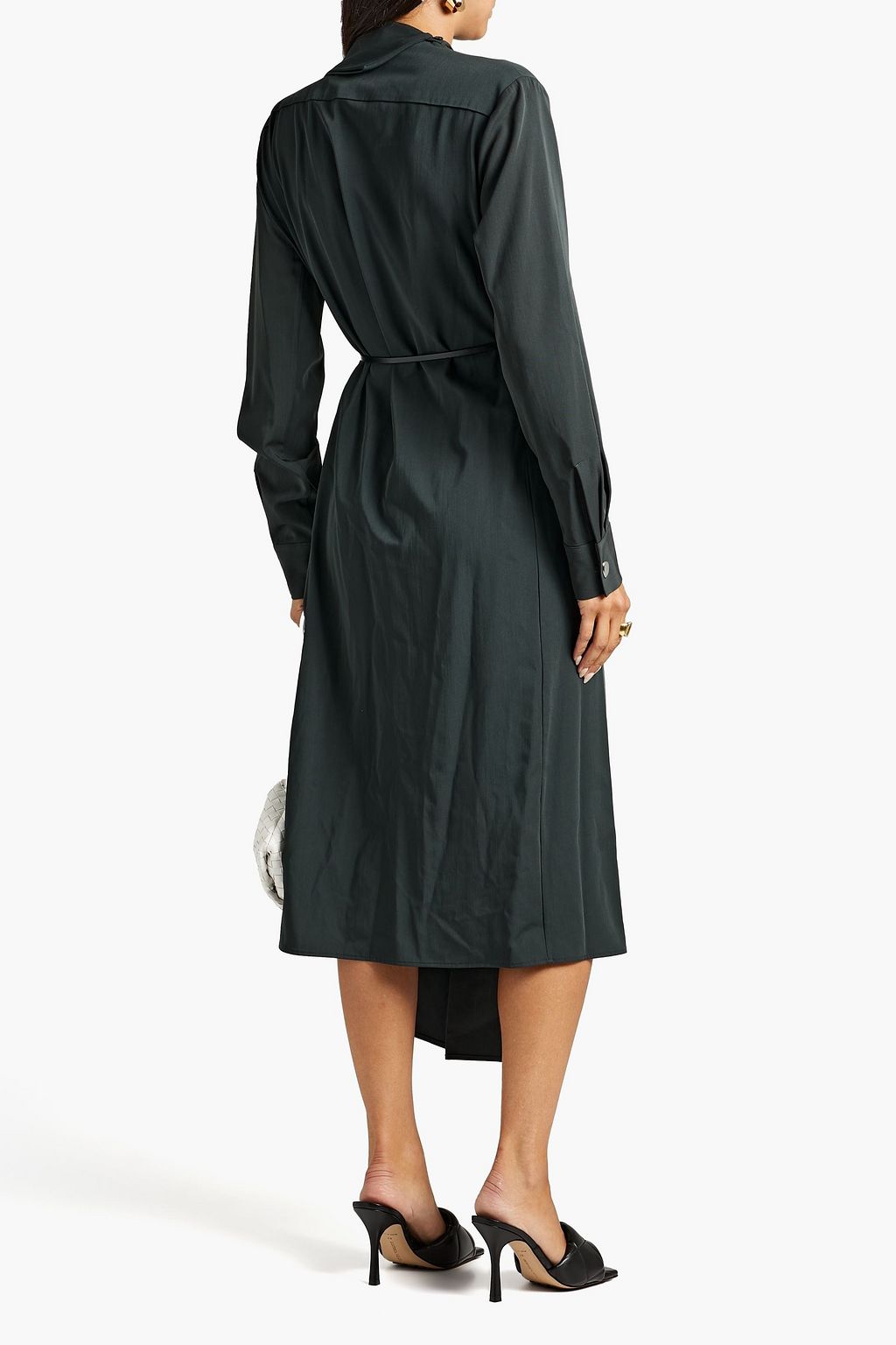 BOTTEGA VENETA Draped wool wrap dress