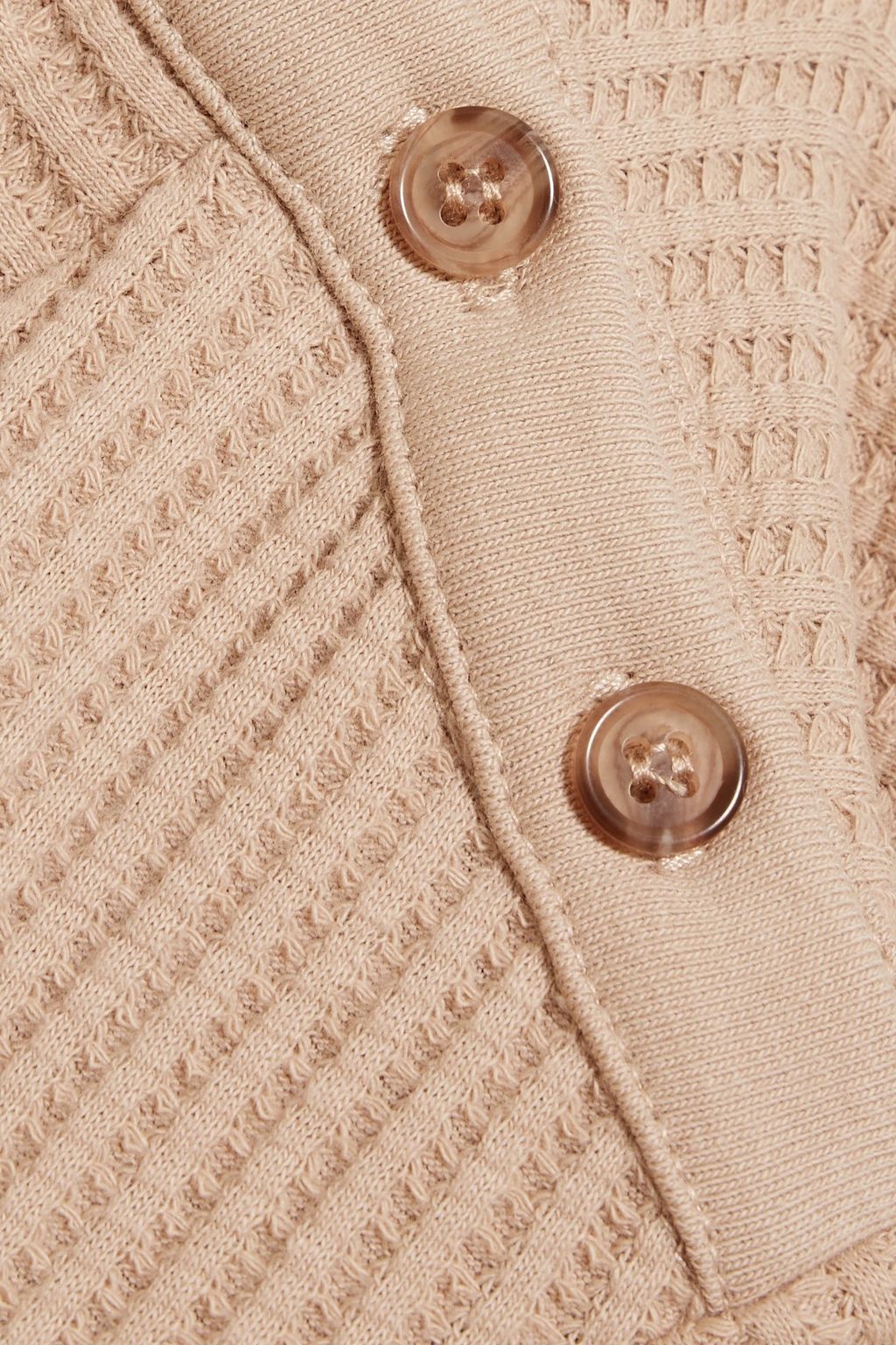 THE RANGE Waffle-knit cotton-blend midi dress