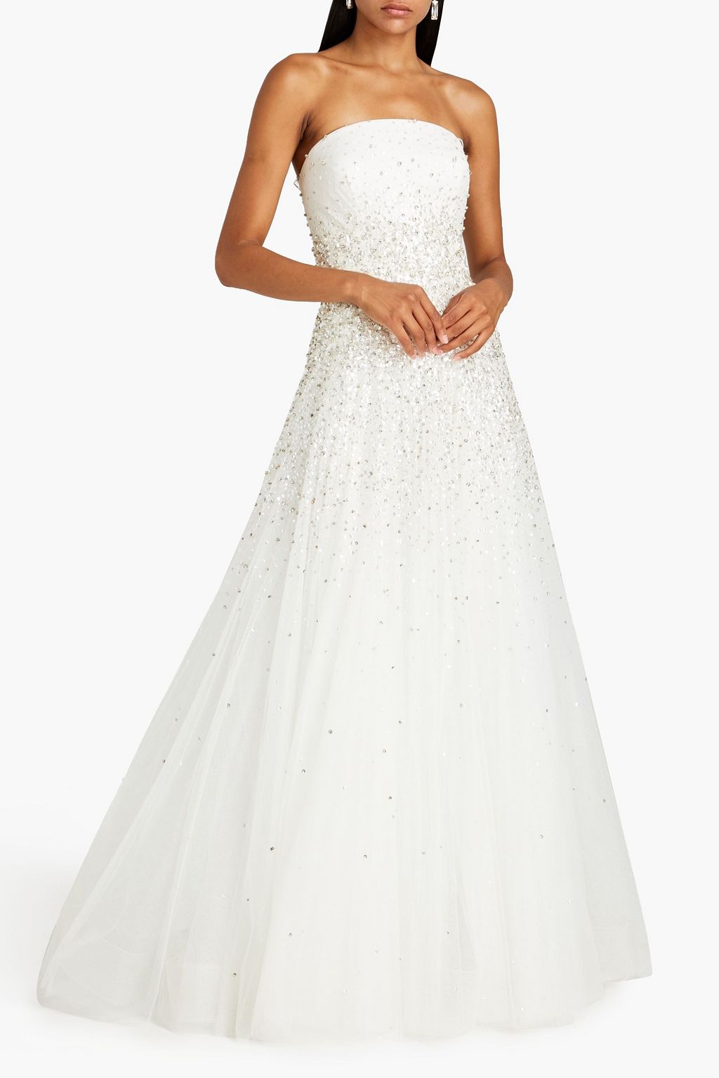 JENNY PACKHAM Maria embellished tulle bridal gown