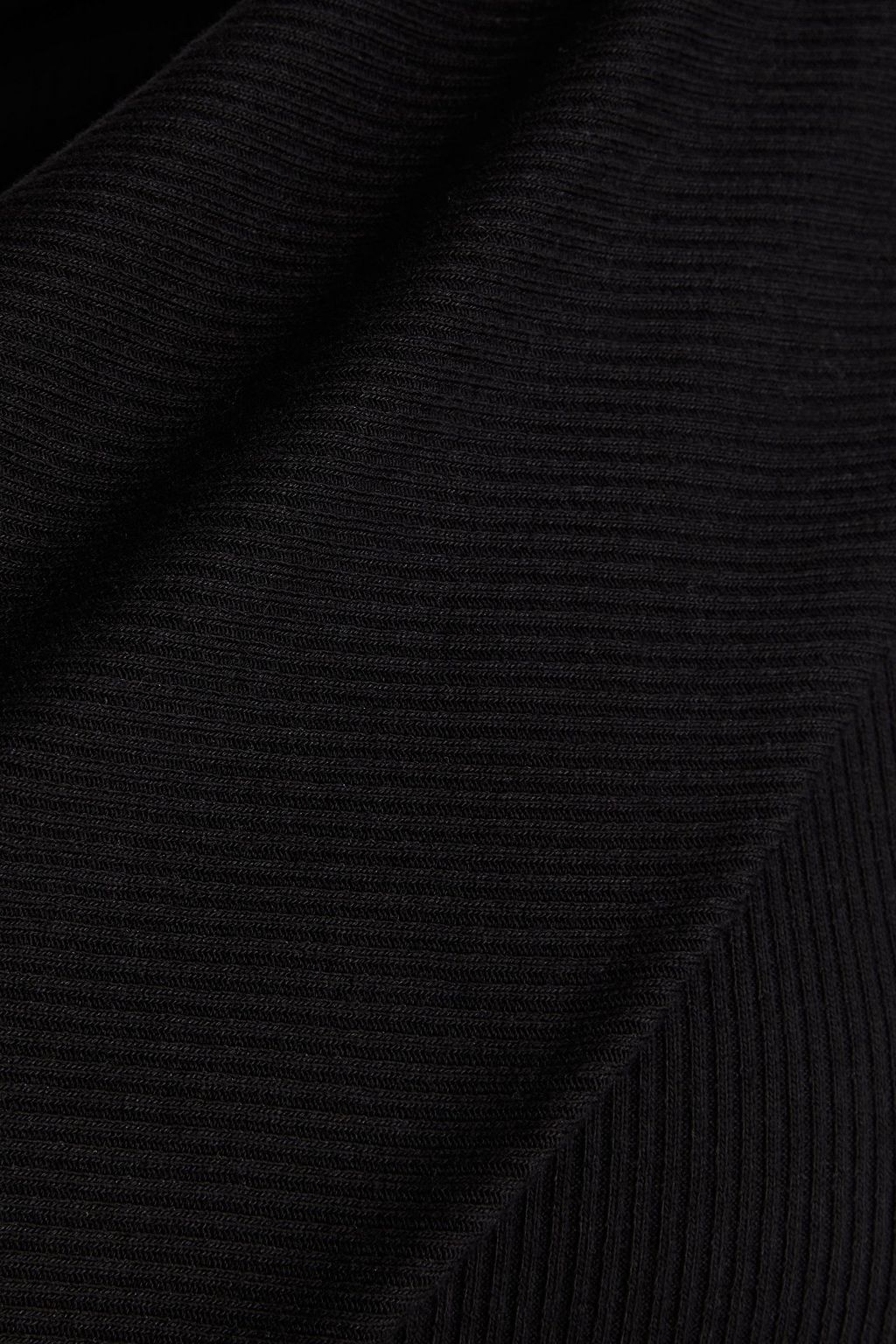 THE RANGE One-shoulder ribbed TENCEL™ Lyocell-blend jersey top