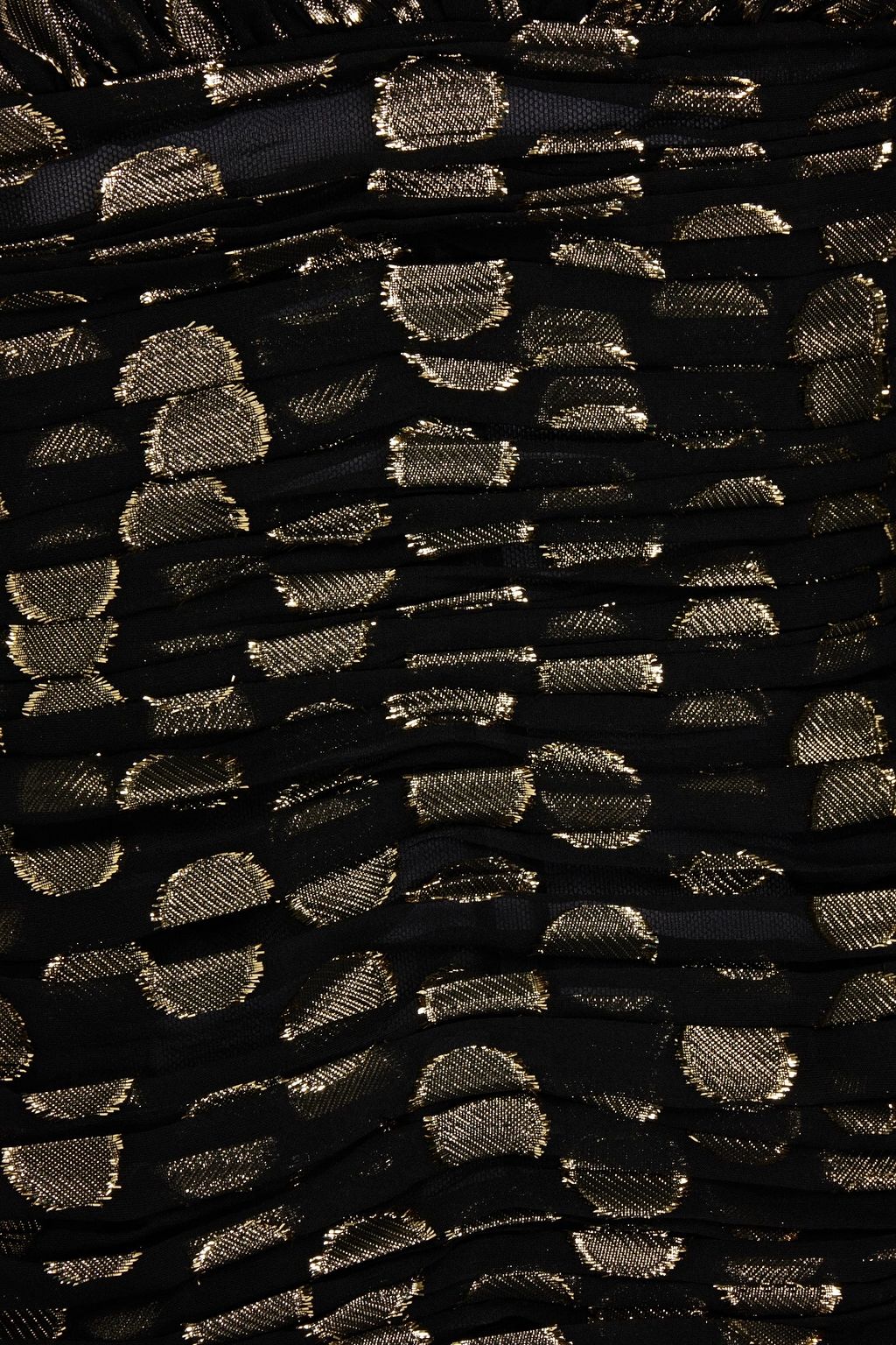 DOLCE & GABBANA Gathered metallic silk-blend fil coupé maxi dress