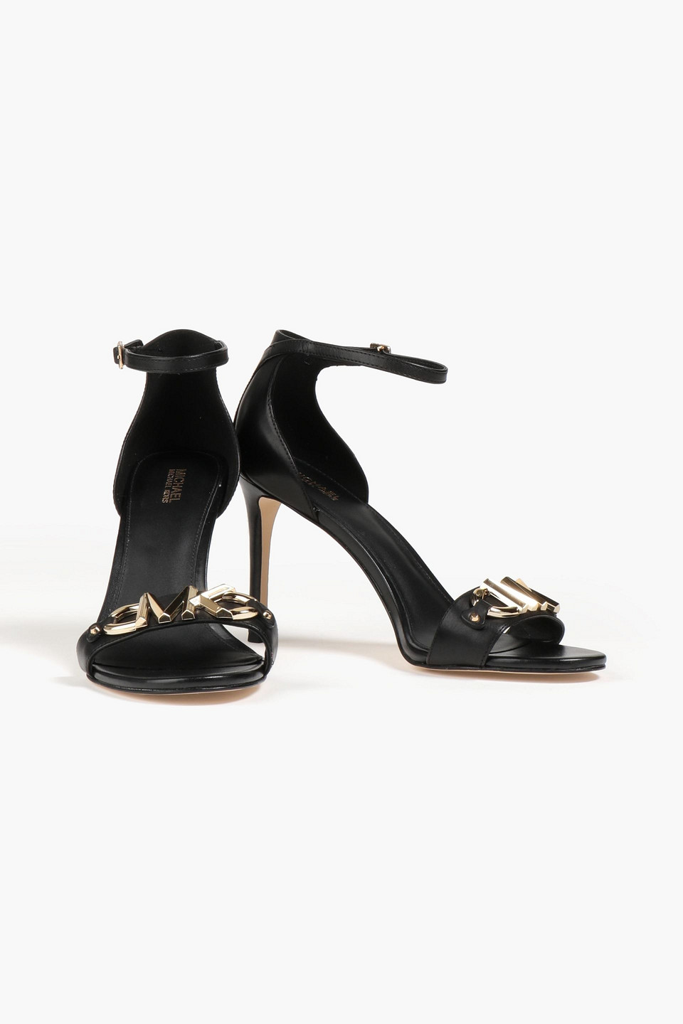MICHAEL MICHAEL KORS IZZY EMBELLISHED LEATHER SANDALS