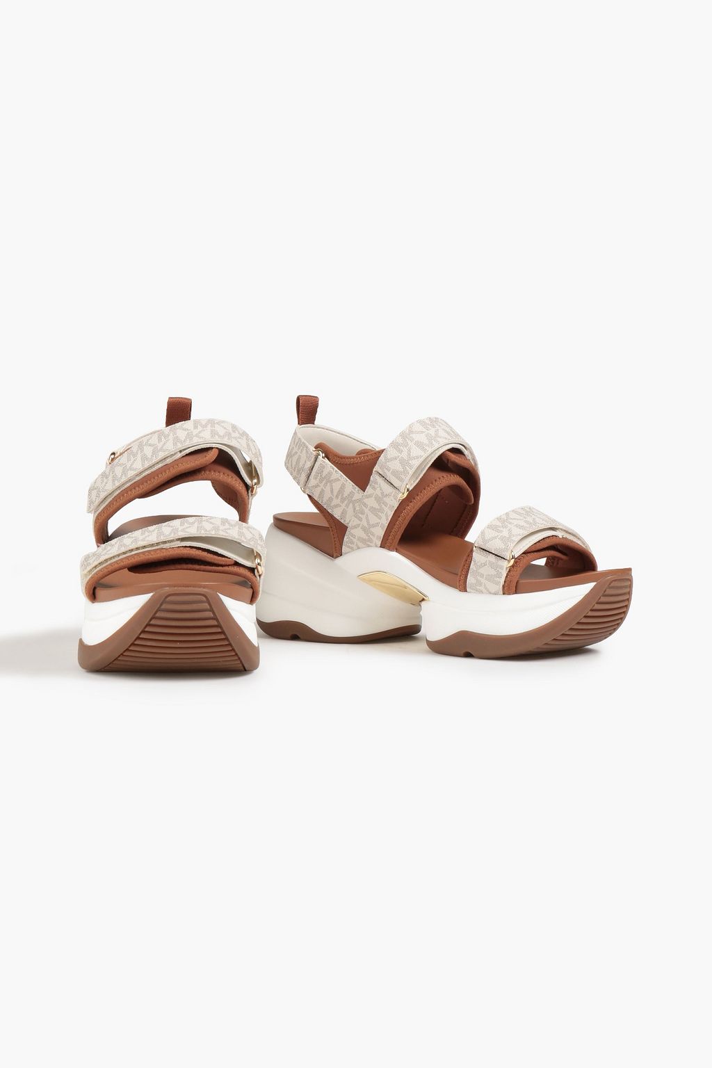 MICHAEL MICHAEL KORS Logo-print neoprene platform sandals