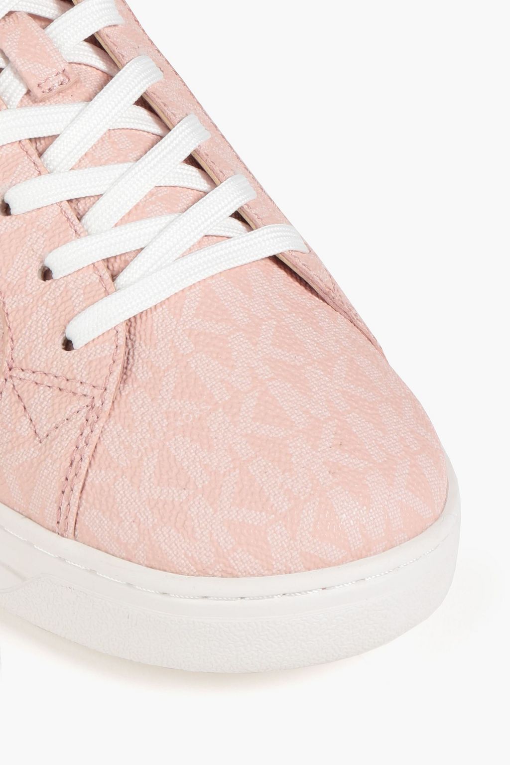 MICHAEL MICHAEL KORS Logo-print faux textured-leather sneakers