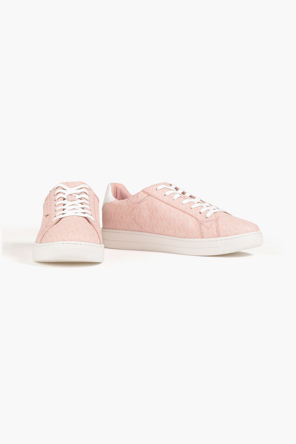 MICHAEL MICHAEL KORS Logo-print faux textured-leather sneakers