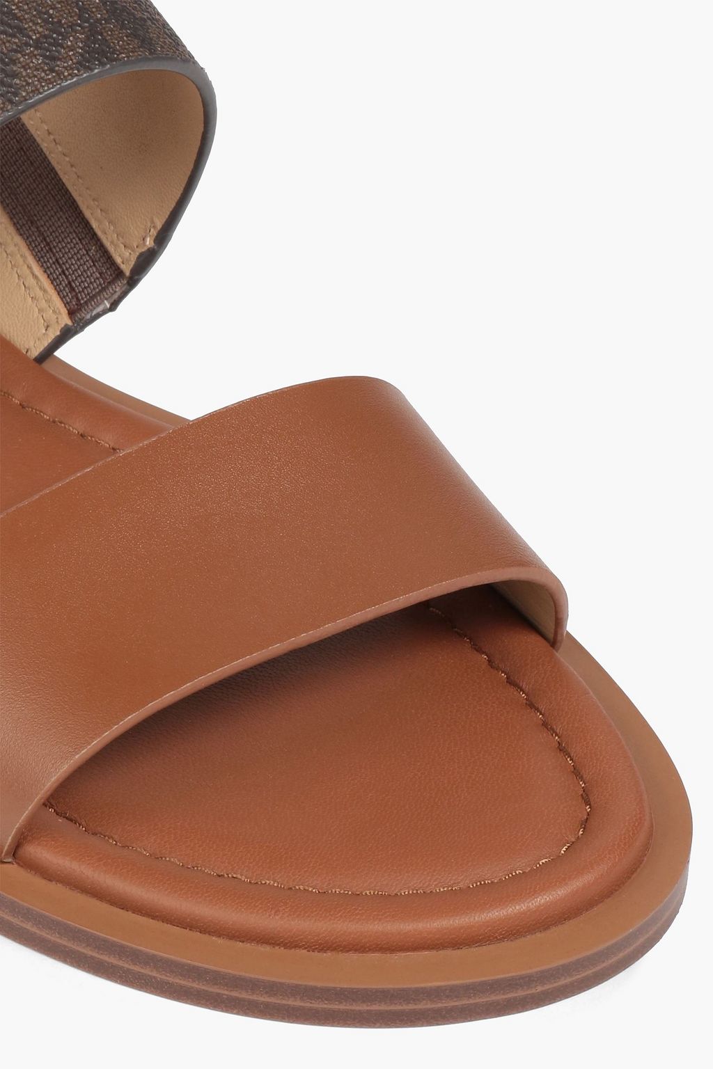 MICHAEL MICHAEL KORS Summer logo-print paneled leather sandals