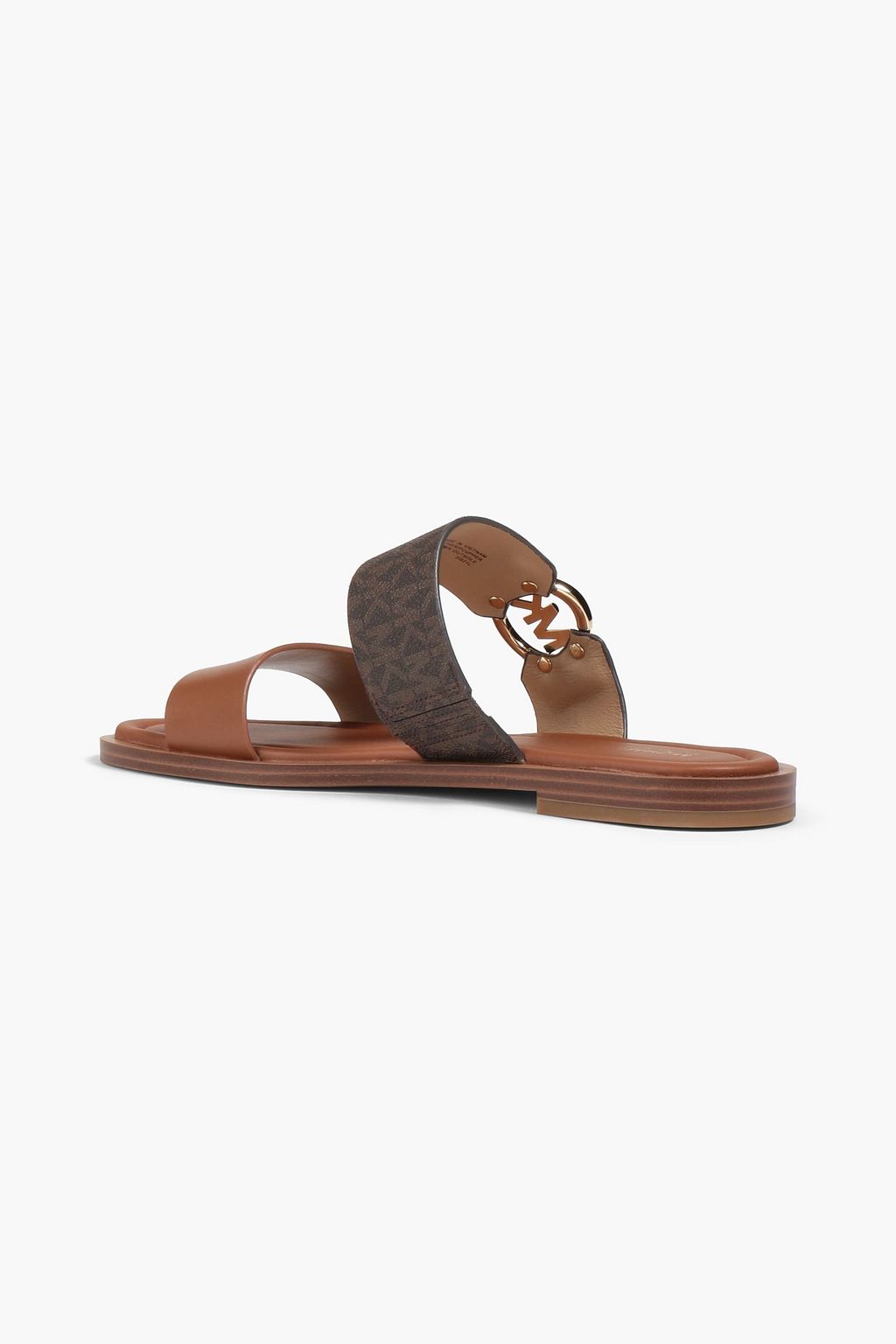 MICHAEL MICHAEL KORS Summer logo-print paneled leather sandals