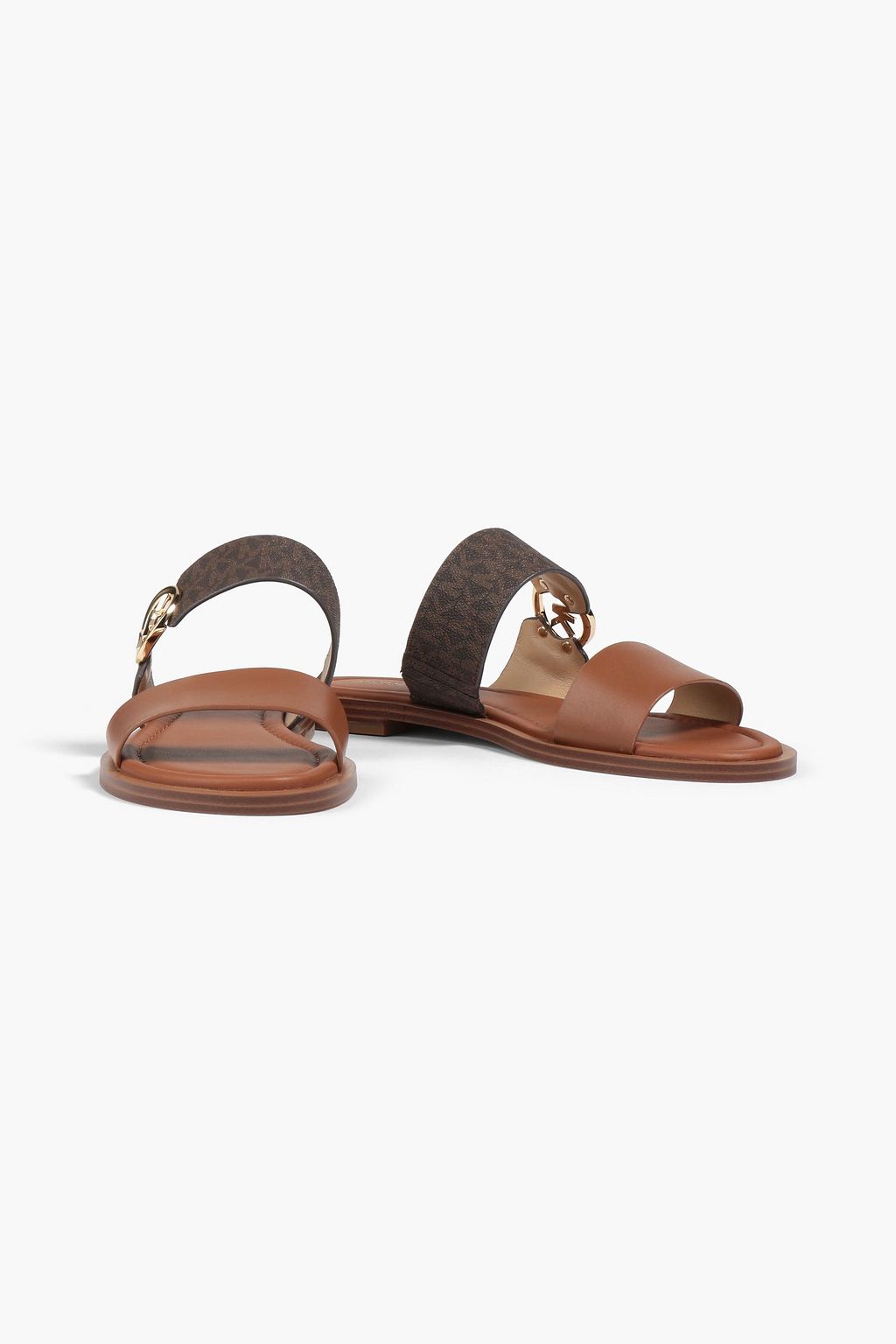 MICHAEL MICHAEL KORS Summer logo-print paneled leather sandals