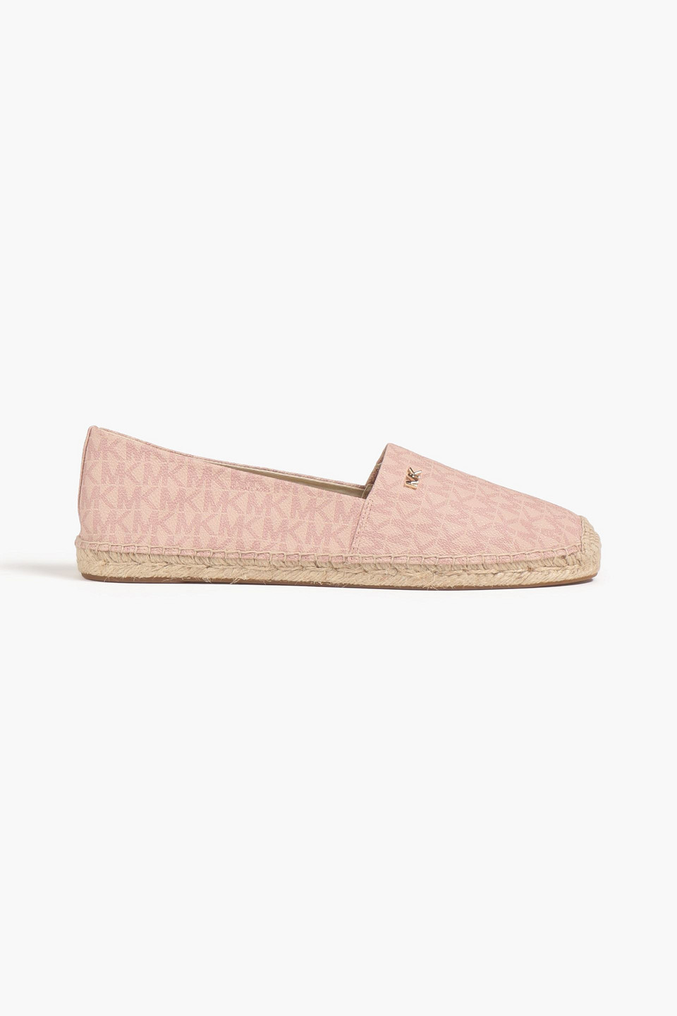 Michael Michael Kors Logo-print Coated-canvas Espadrilles In Pink