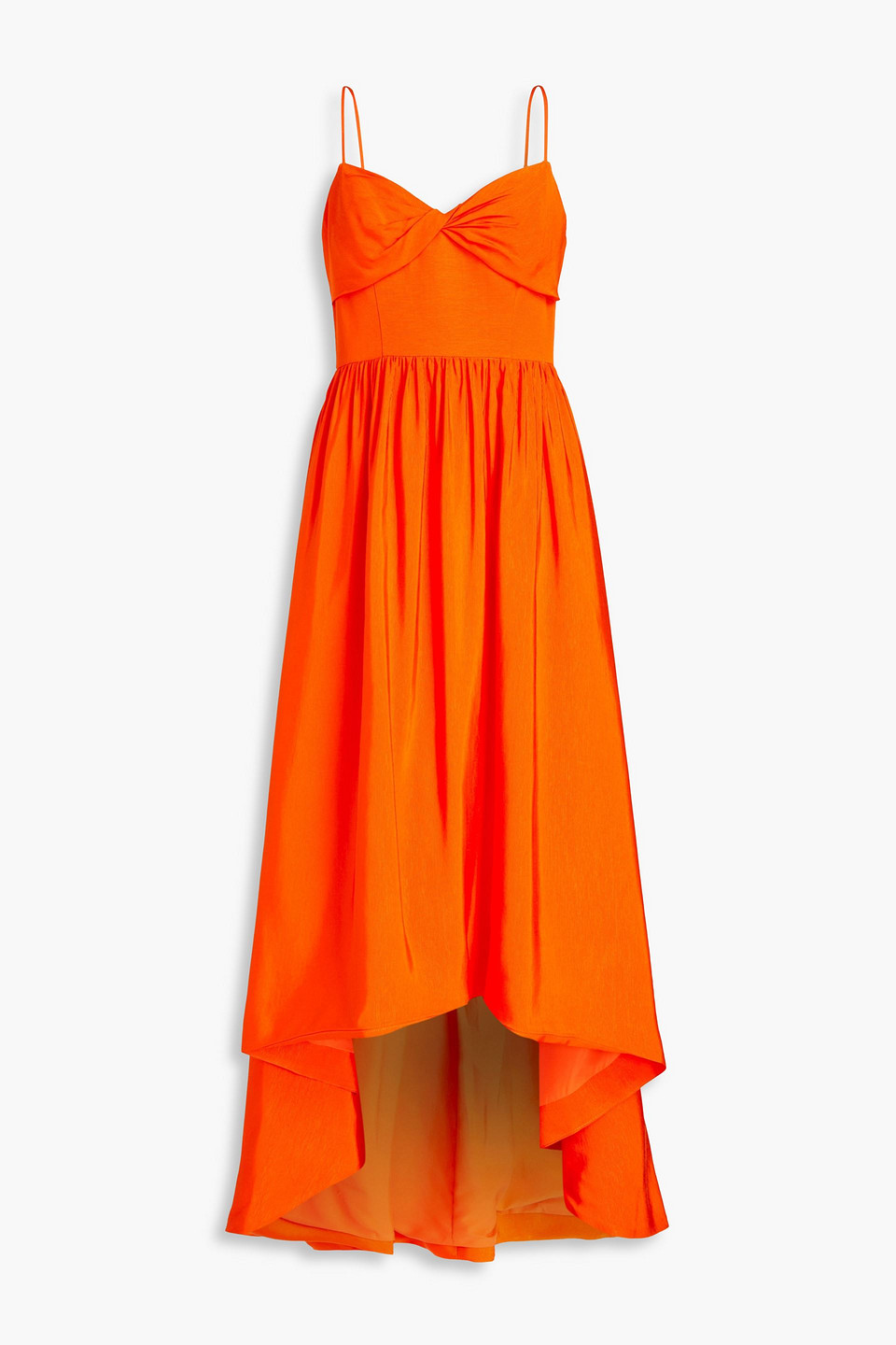 knee length dresses for ladies Green Faille Strapless A Line Midi Dress With 3D Rose main image 1