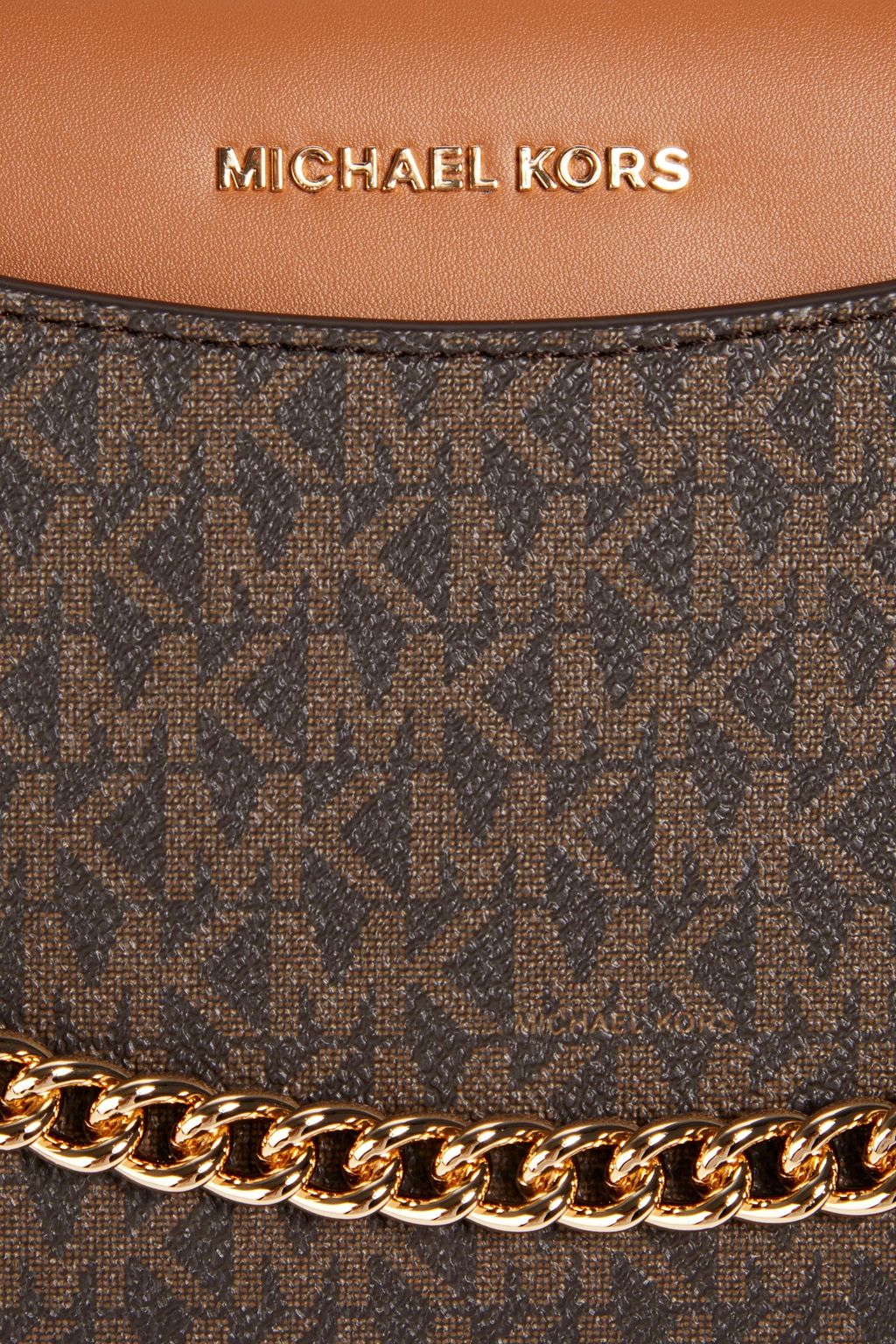 MICHAEL MICHAEL KORS Logo-print faux textured-leather shoulder bag