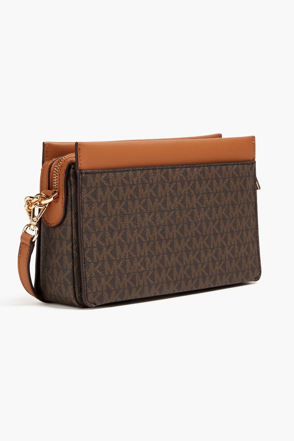 MICHAEL MICHAEL KORS Logo-print faux textured-leather shoulder bag