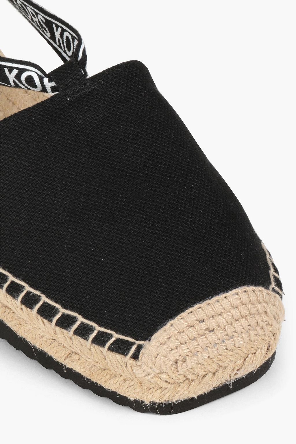 MICHAEL MICHAEL KORS Yara cutout leather and canvas espadrilles