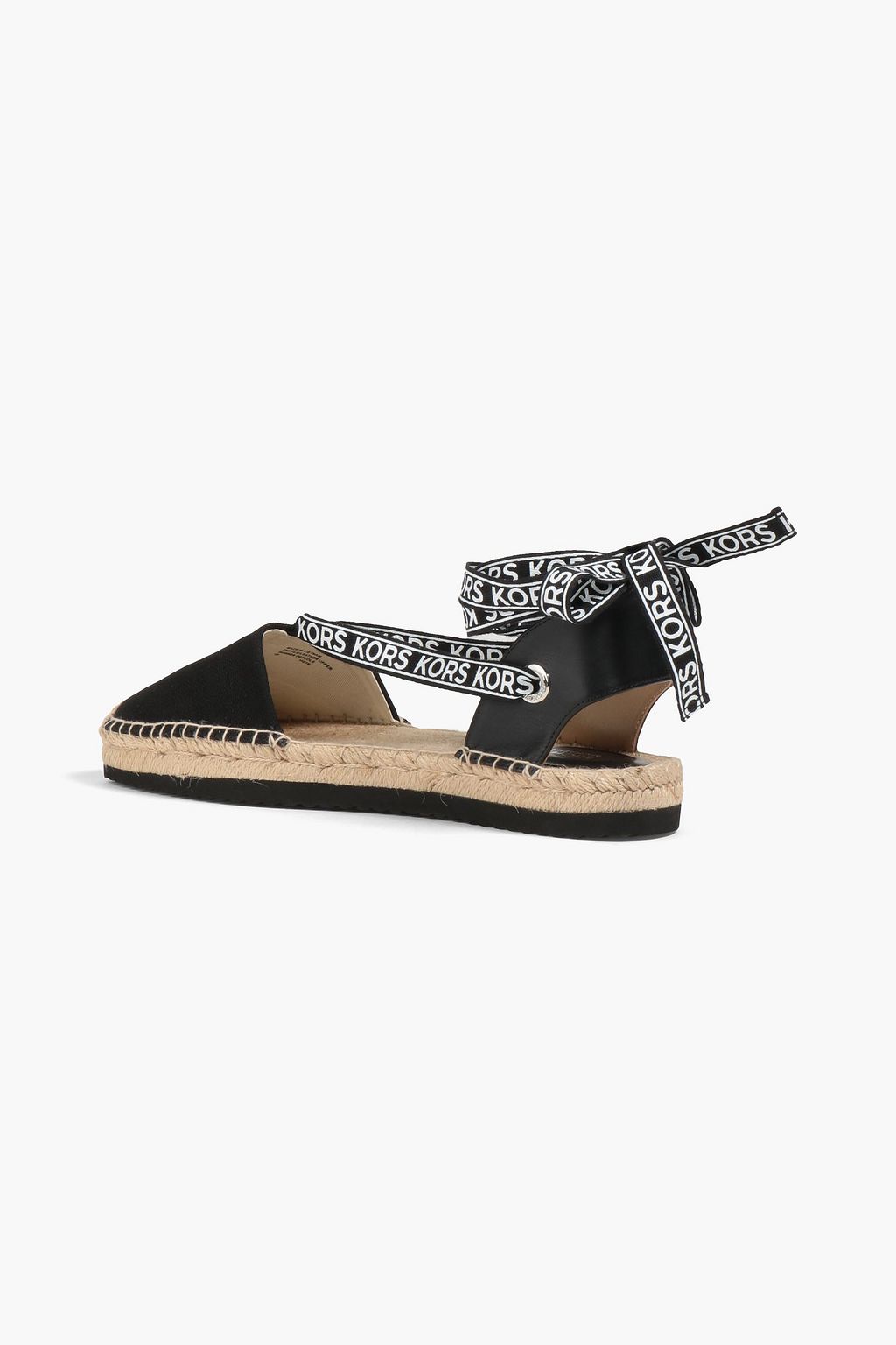 MICHAEL MICHAEL KORS Yara cutout leather and canvas espadrilles