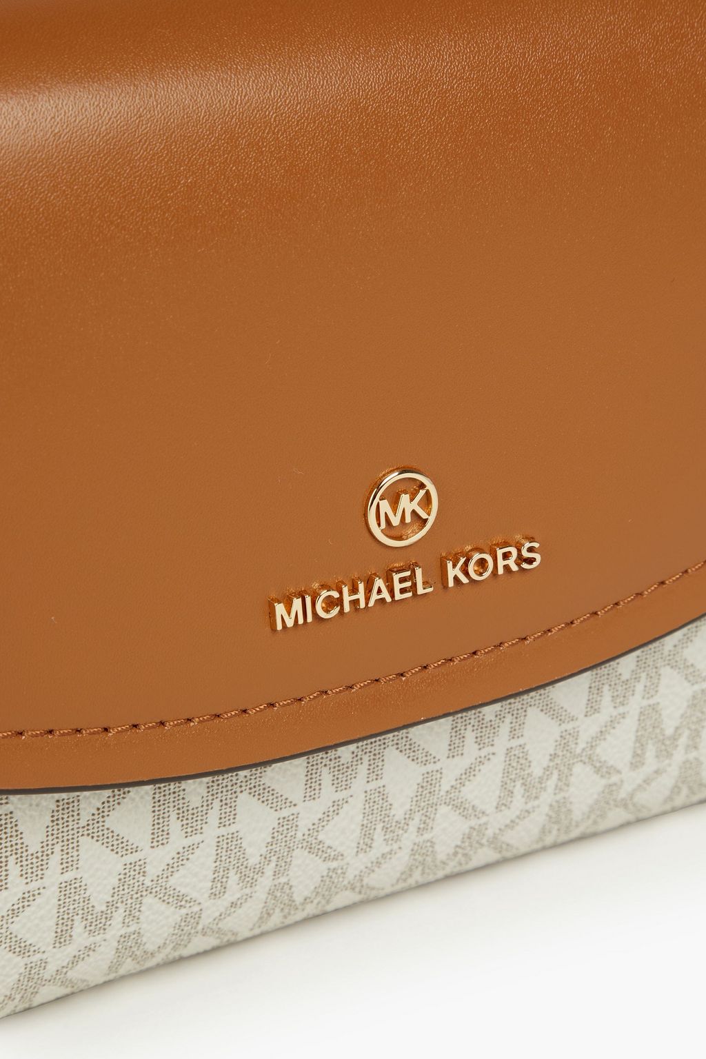 MICHAEL MICHAEL KORS Brooklyn faux smooth and textured-leather shoulder bag