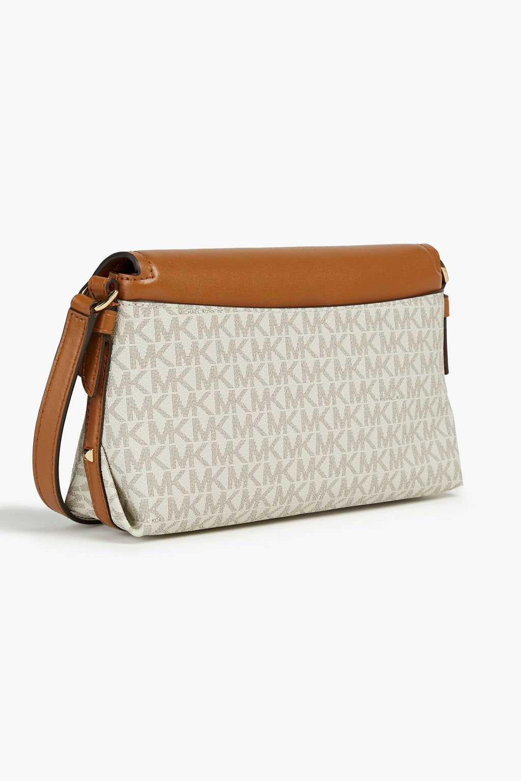 MICHAEL MICHAEL KORS Brooklyn faux smooth and textured-leather shoulder bag