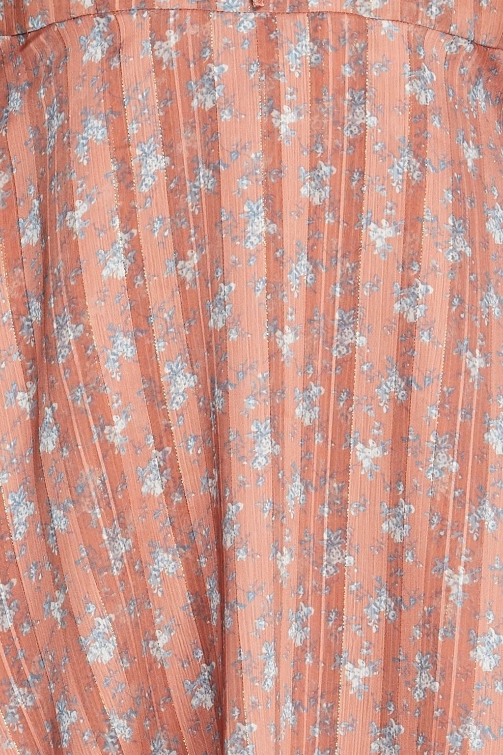 MIKAEL AGHAL Layered floral-print jacquard midi dress