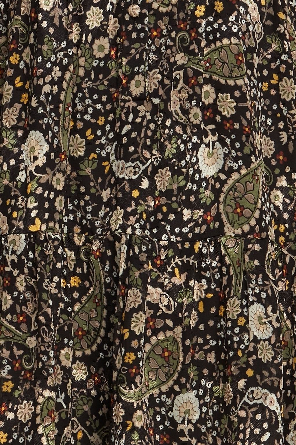 MIKAEL AGHAL Printed georgette midi dress