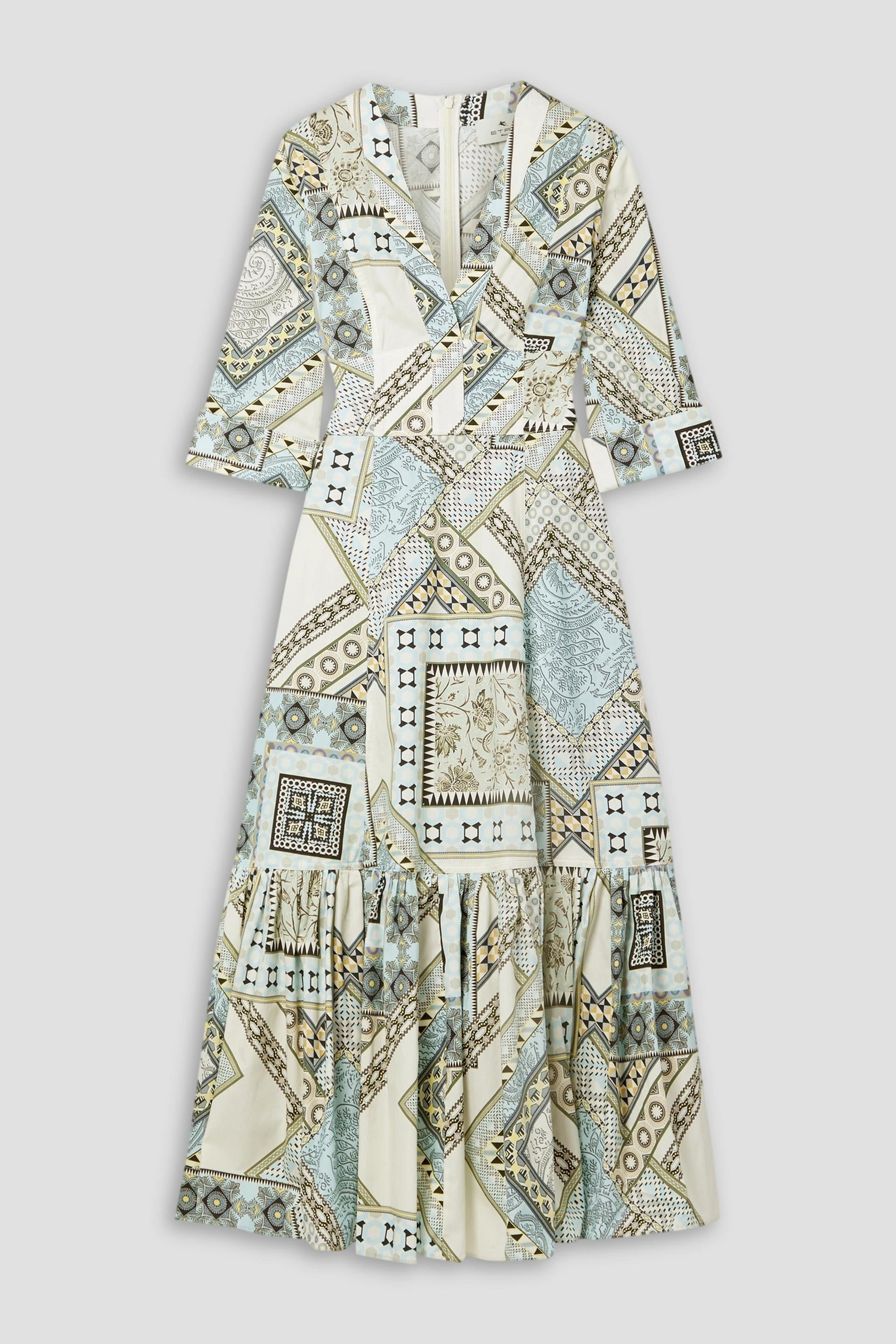 Etro Printed cotton-poplin midi dress thumbnail