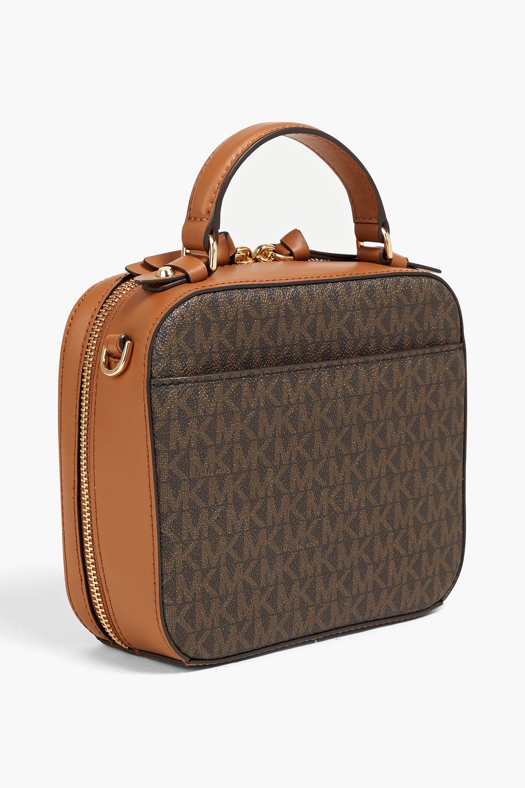 MICHAEL MICHAEL KORS Jet Set logo-print faux textured-leather tote