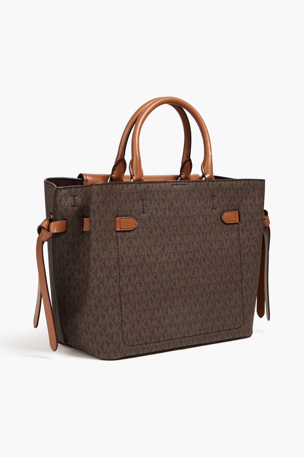 MICHAEL MICHAEL KORS Logo-print faux textured-leather tote