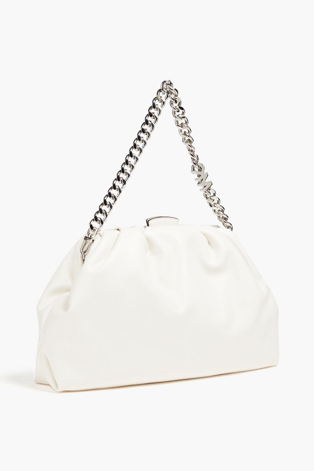 MICHAEL MICHAEL KORS Nola convertible gathered faux leather clutch