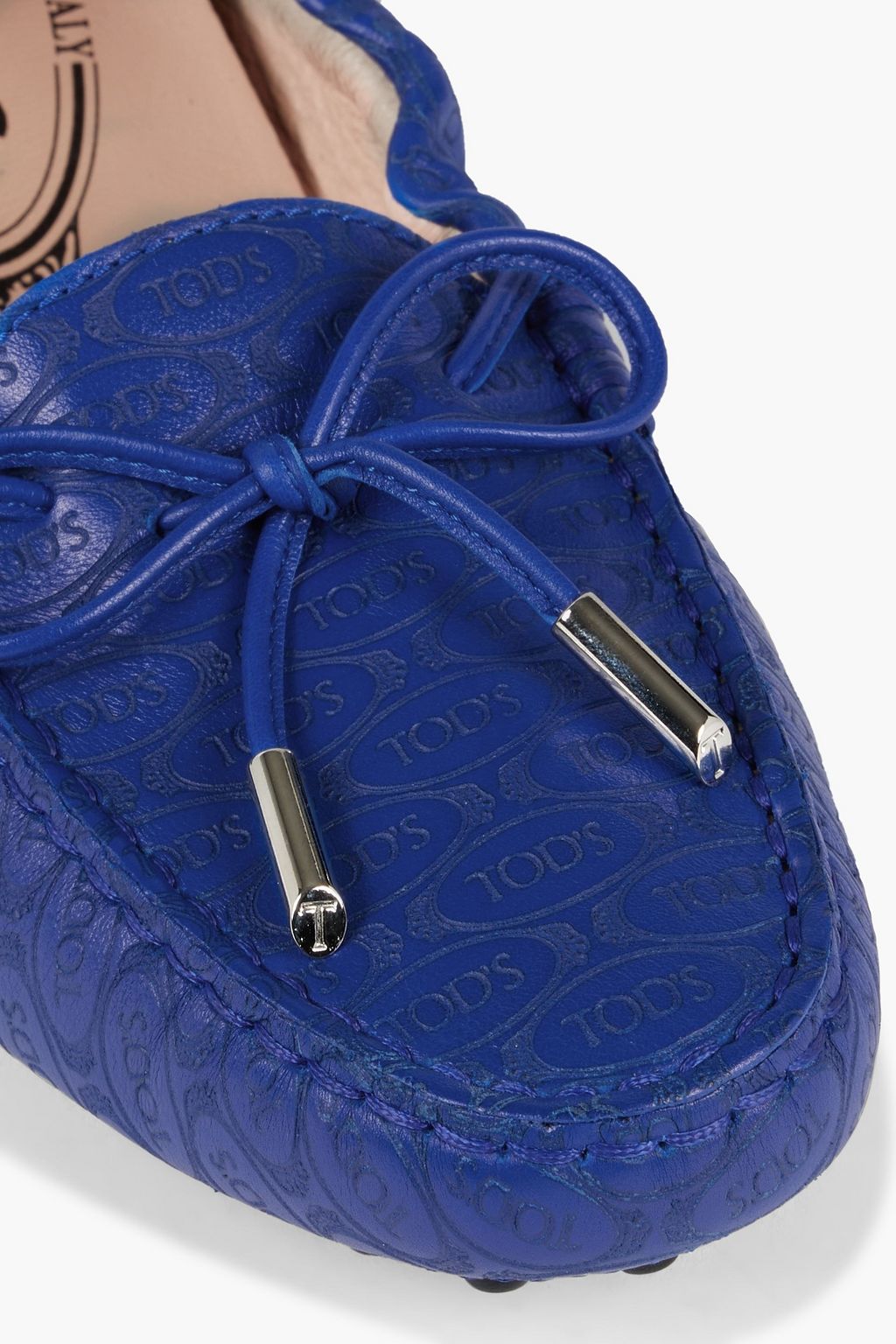 TOD'S حذاء لوفر ’+ ألبير إلباز’ من الجلد مزين بشعار بارز