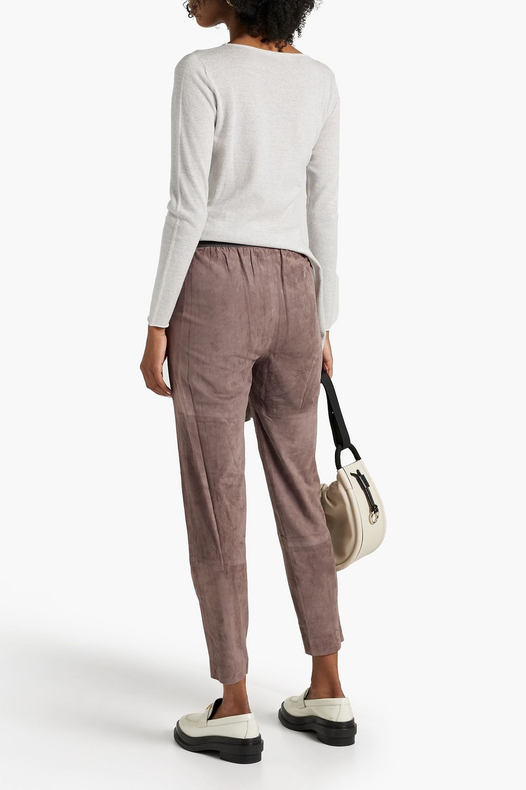 FABIANA FILIPPI Suede tapered pants