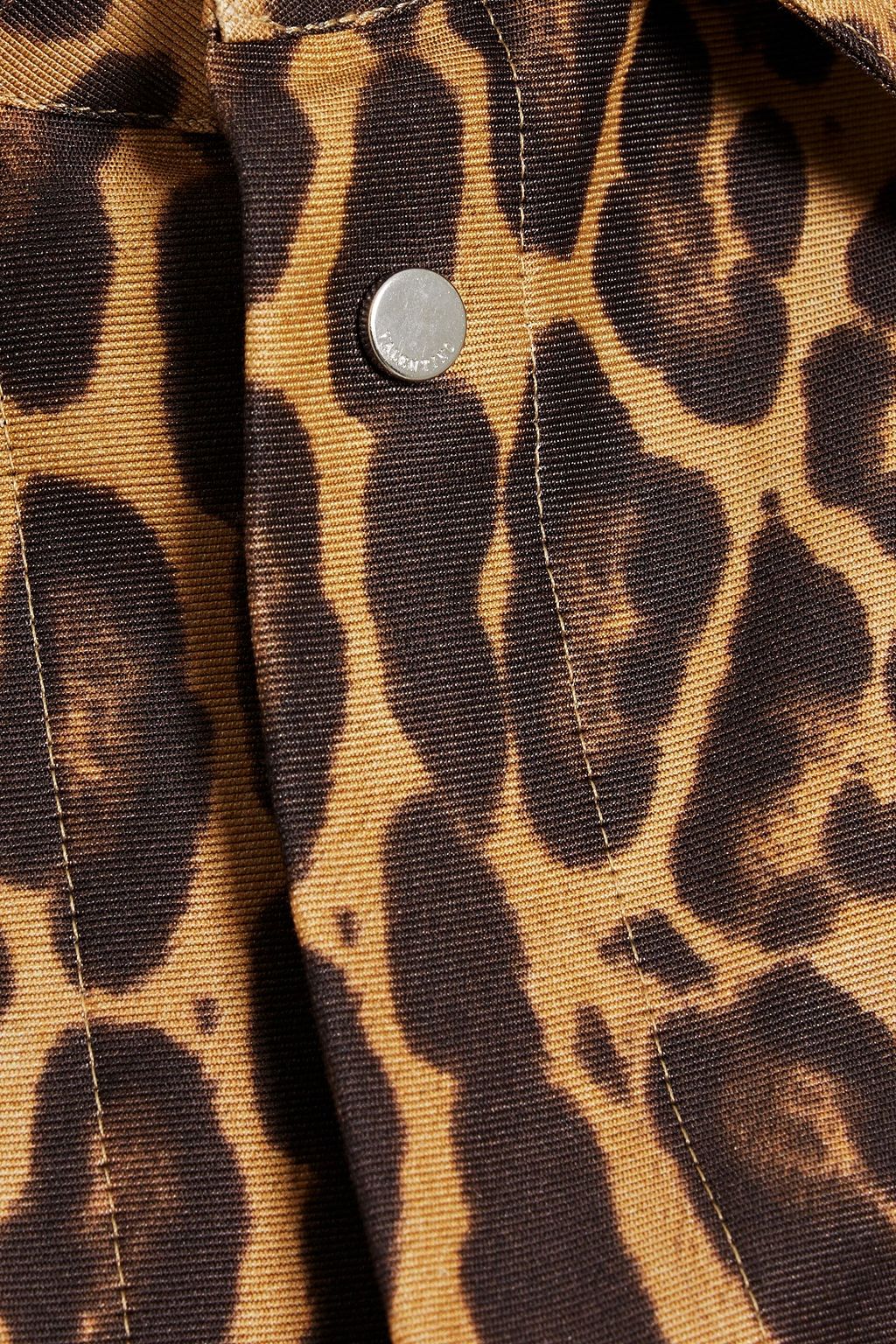 VALENTINO GARAVANI Leopard-print cotton and silk-blend jacket